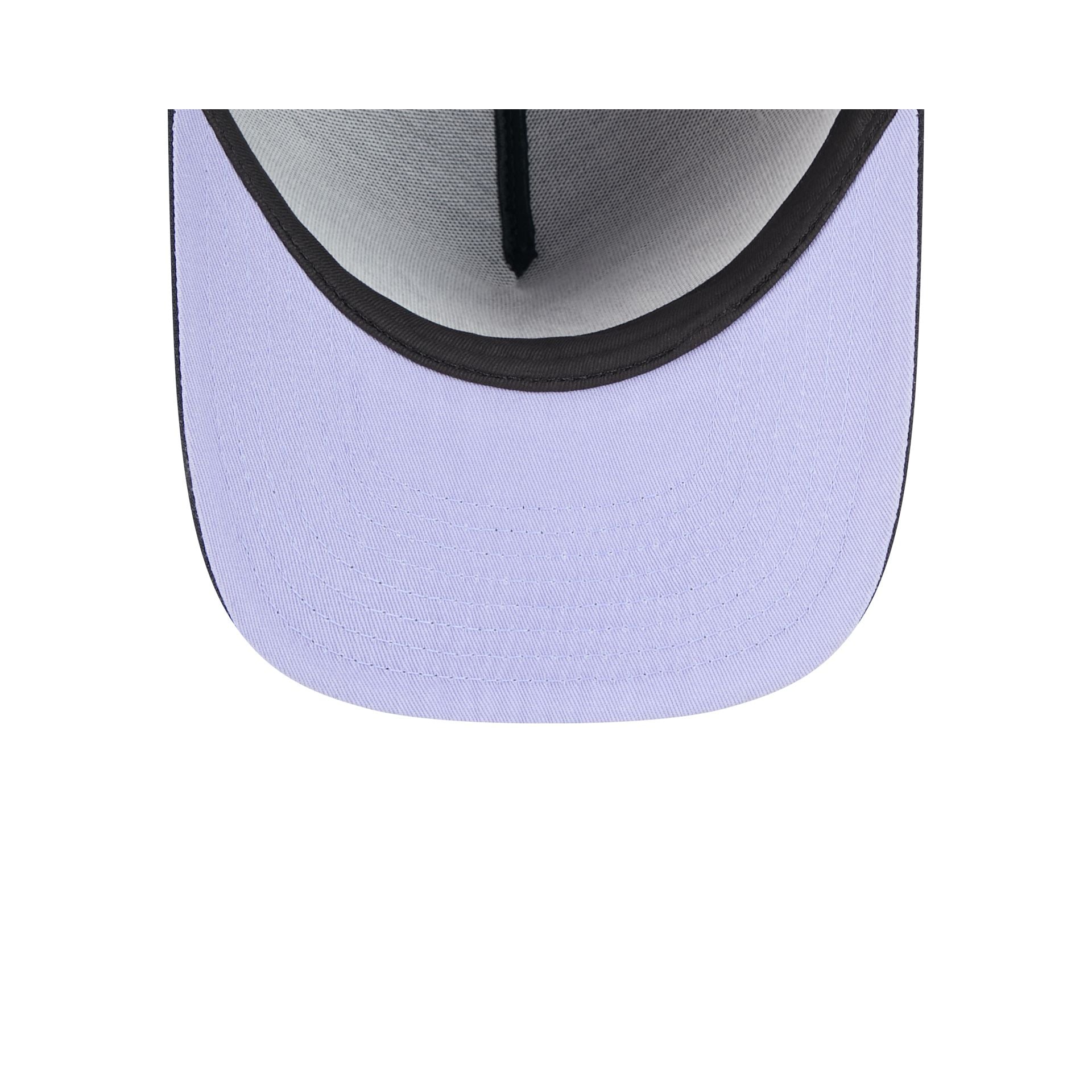 Atlanta Braves Navy Lavender 59FIFTY A-Frame Fitted Hat