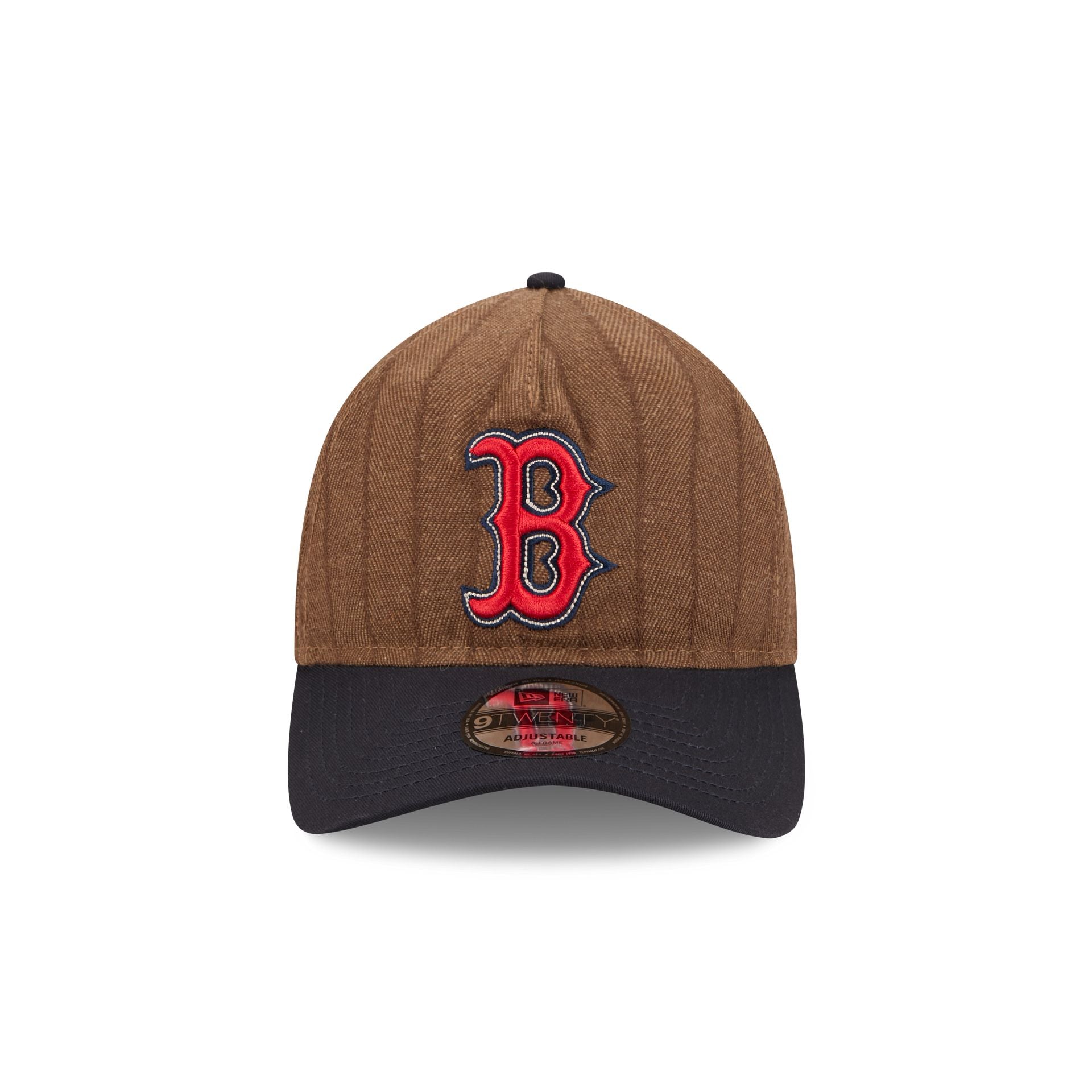 Boston Red Sox Three Looms Wool Pinstripe 9TWENTY A-Frame Adjustable Hat