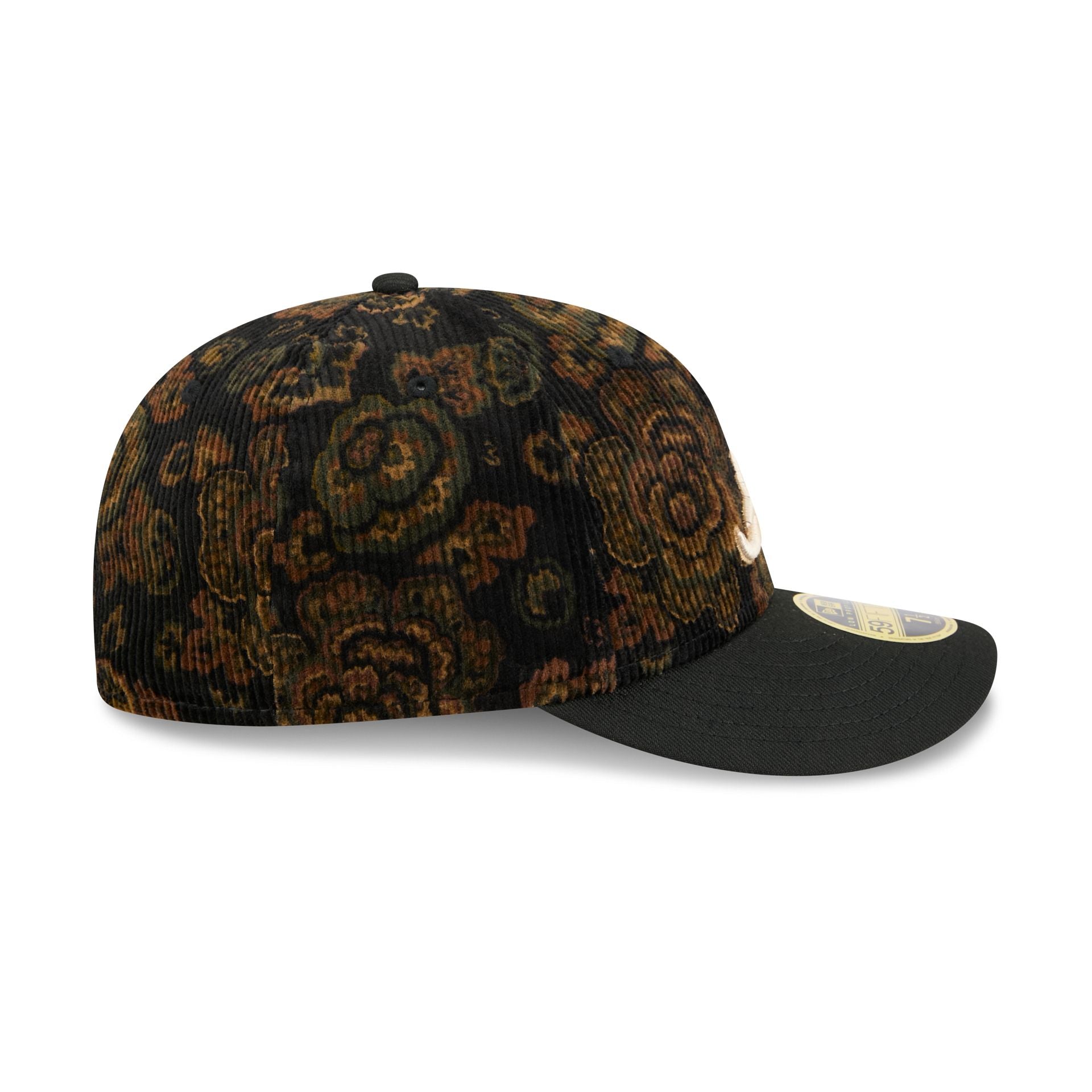 Atlanta Braves Three Looms Floral Cord Low Profile 59FIFTY Fitted Hat