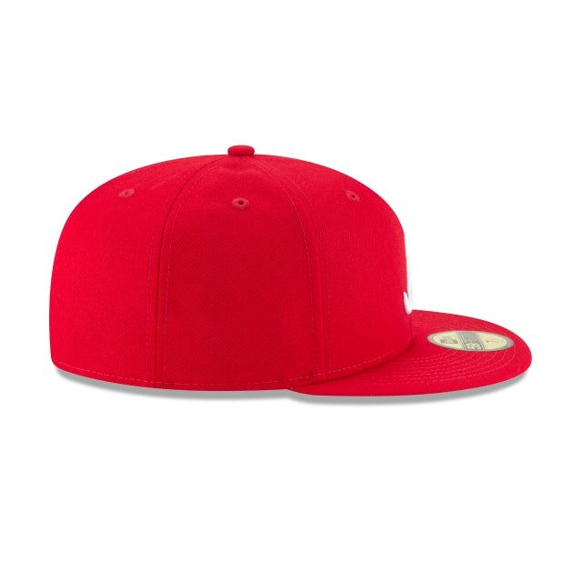 Atlanta Braves Scarlet Basic 59FIFTY Fitted Hat