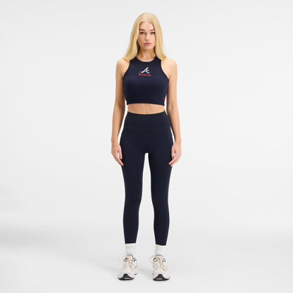 Atlanta Braves Leisure Cropped Women's Tank Top