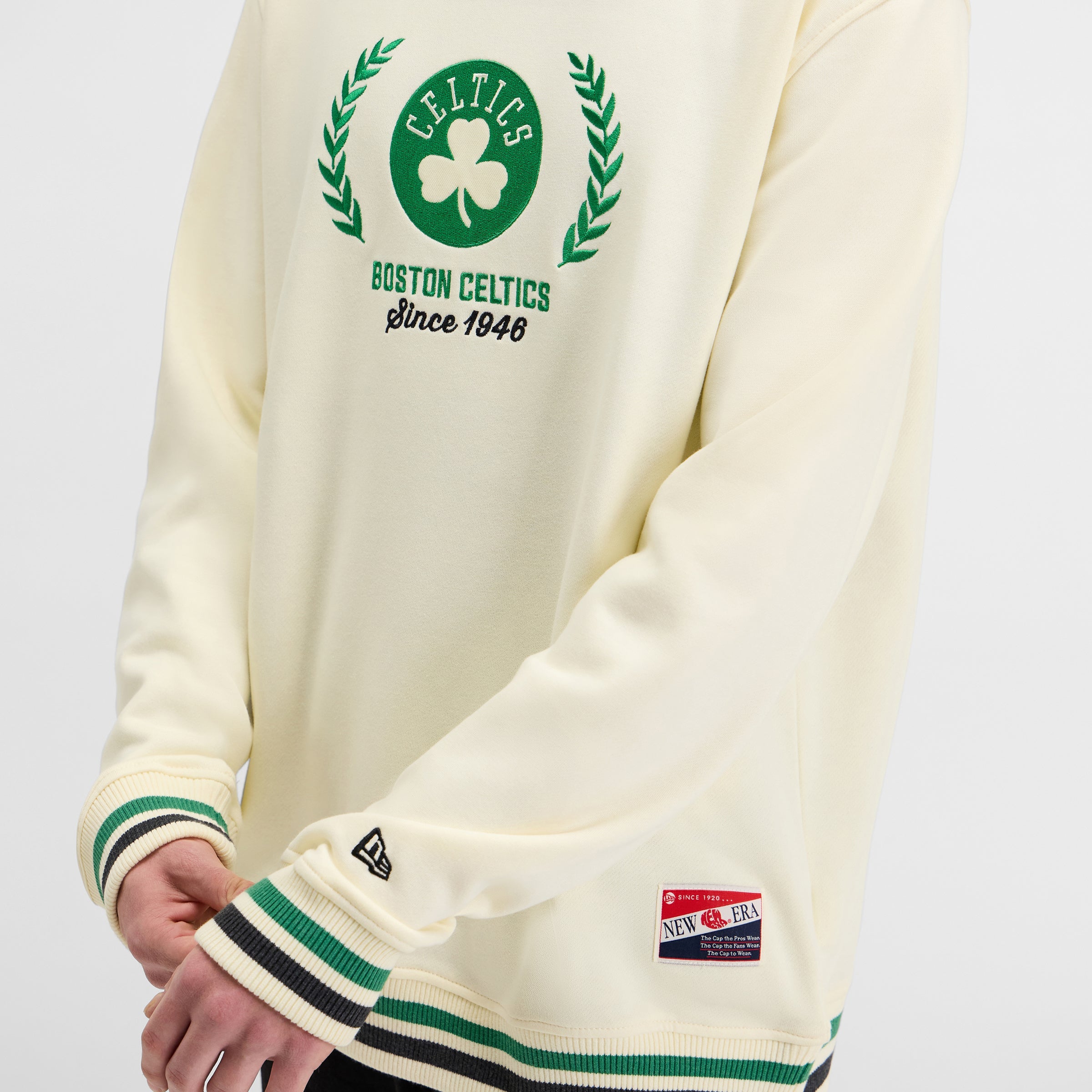 Atlanta Braves Throwback Chrome White Crewneck