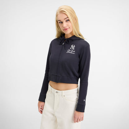 Atlanta Braves Game Day Cropped Women's Zipper Hoodie