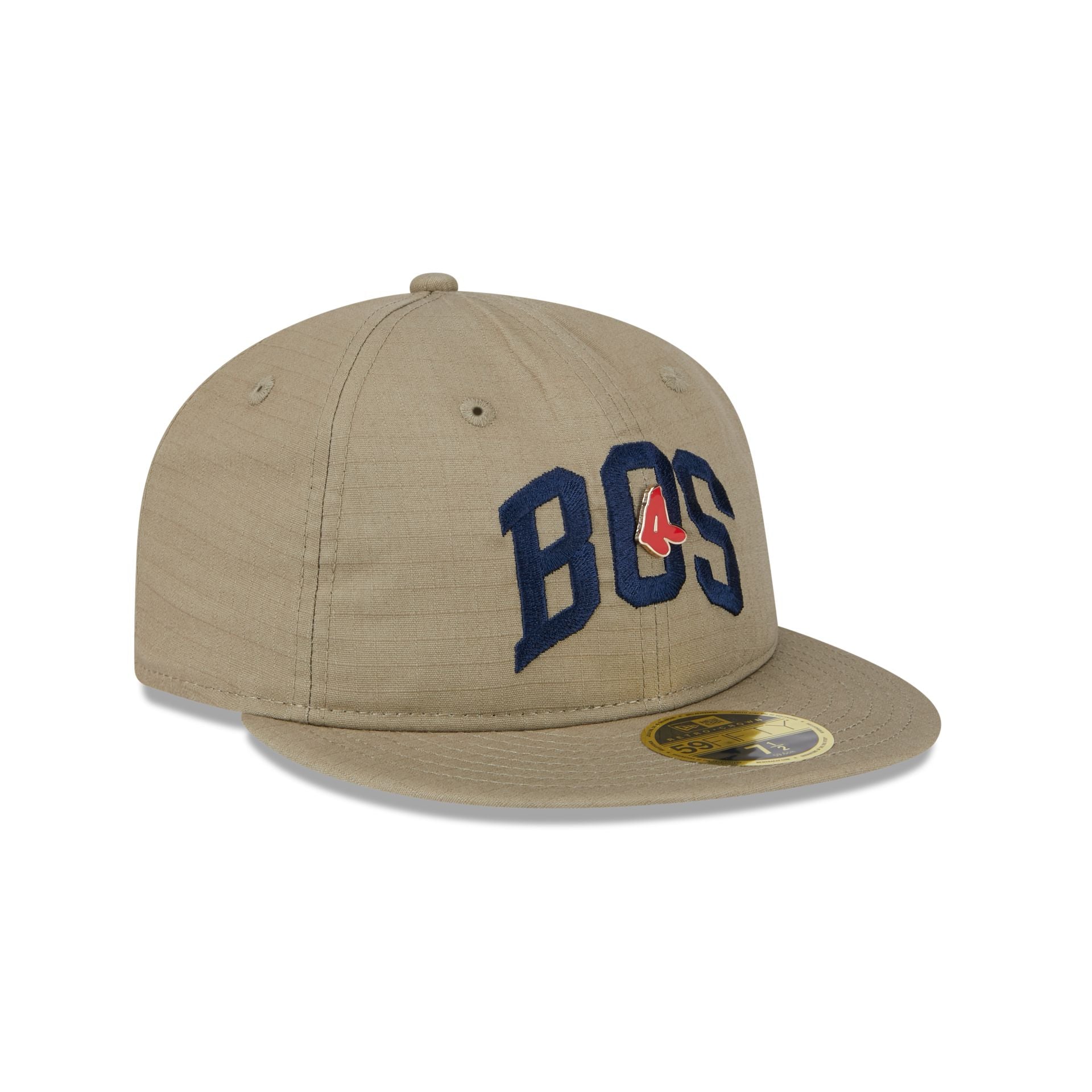 Boston Red Sox Logo Pin Retro Crown 59FIFTY Fitted Hat