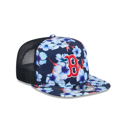 Boston Red Sox Pattern Golfer Trucker Hat