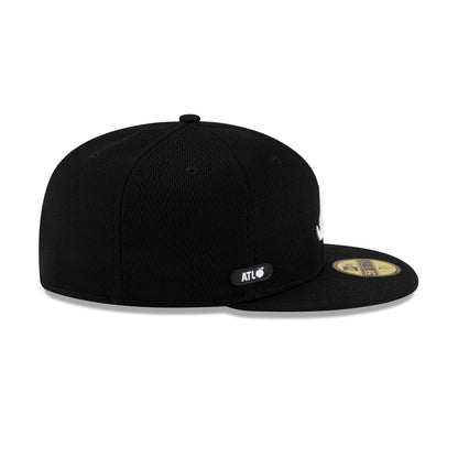 Atlanta Braves 2025 Clubhouse Black 59FIFTY Fitted Hat