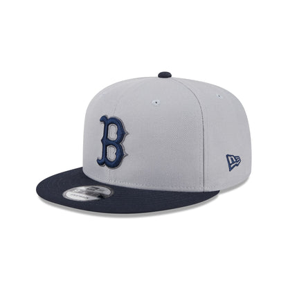 Boston Red Sox 2025 Batting Practice Gray 9FIFTY Snapback Hat