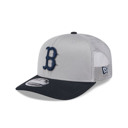 Boston Red Sox 2025 Batting Practice Gray 9SEVENTY Trucker Hat
