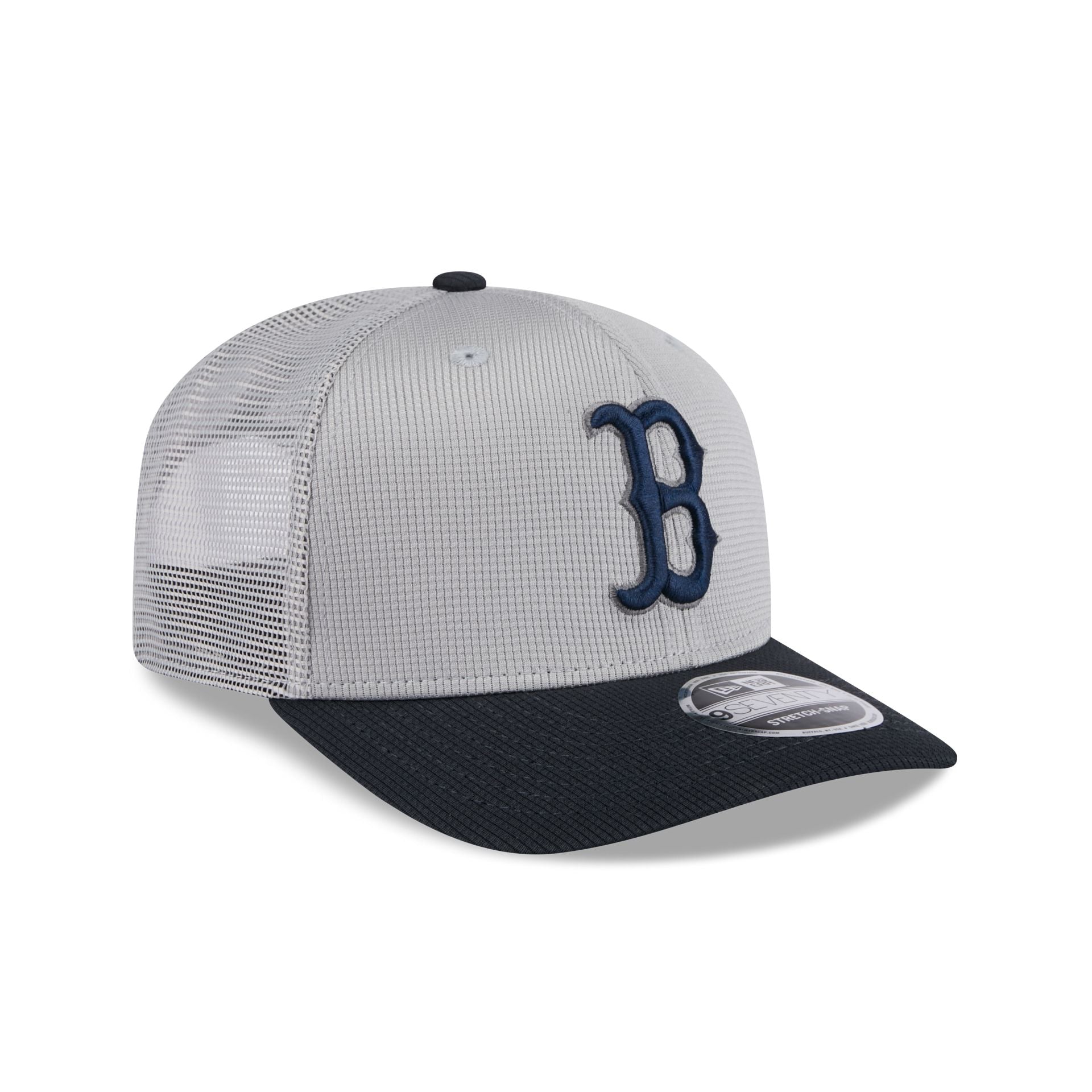 Boston Red Sox 2025 Batting Practice Gray 9SEVENTY Trucker Hat