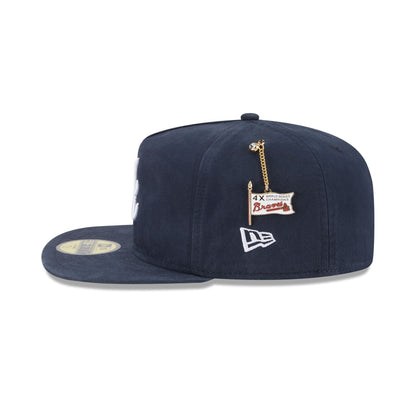 Atlanta Braves Championship Side Flag 59FIFTY A-Frame Fitted Hat