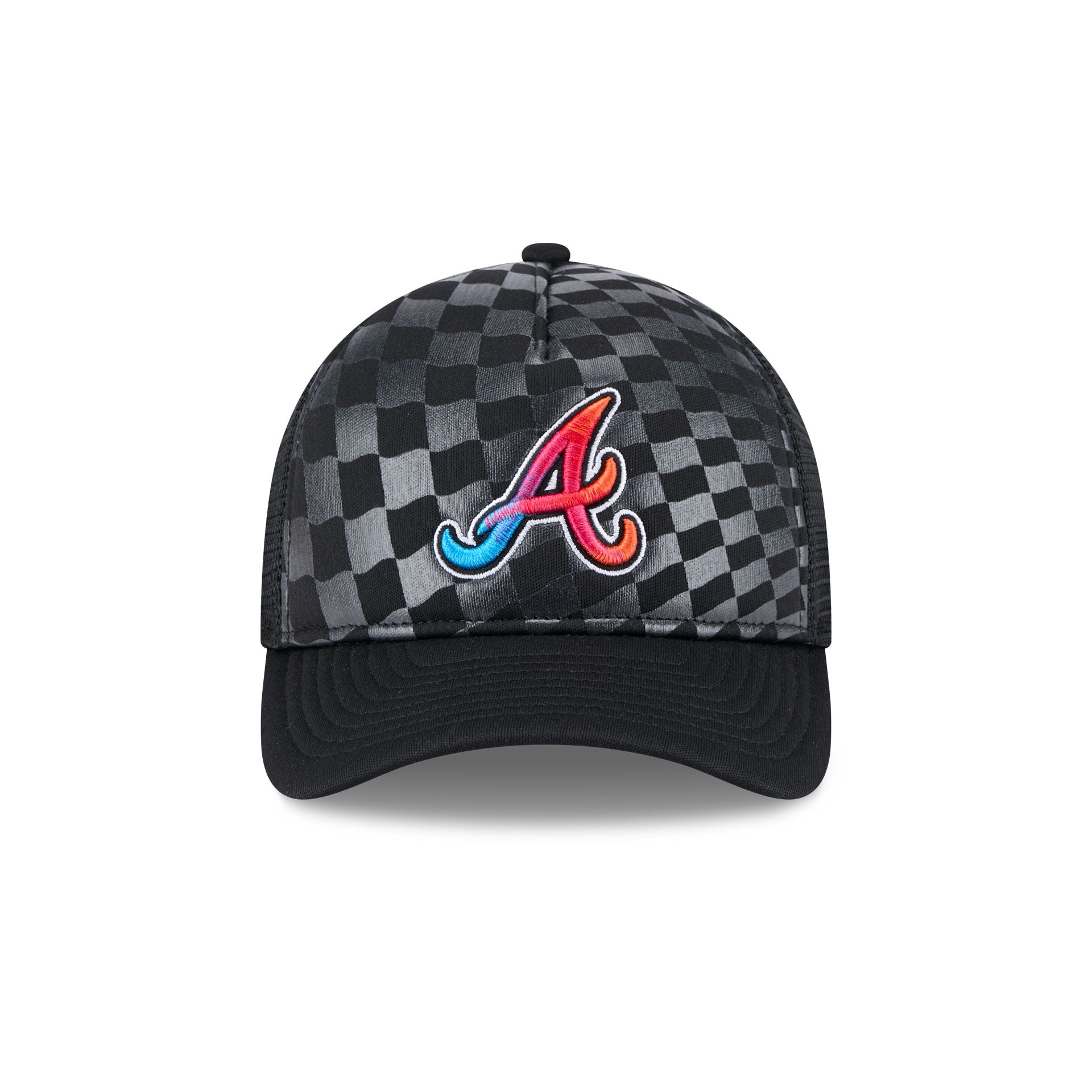 Atlanta Braves Gradient Raceway 9FORTY M-Crown A-Frame Trucker Hat