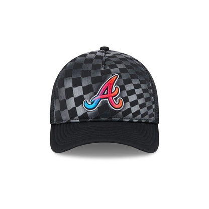 Atlanta Braves Gradient Raceway 9FORTY M-Crown A-Frame Trucker Hat