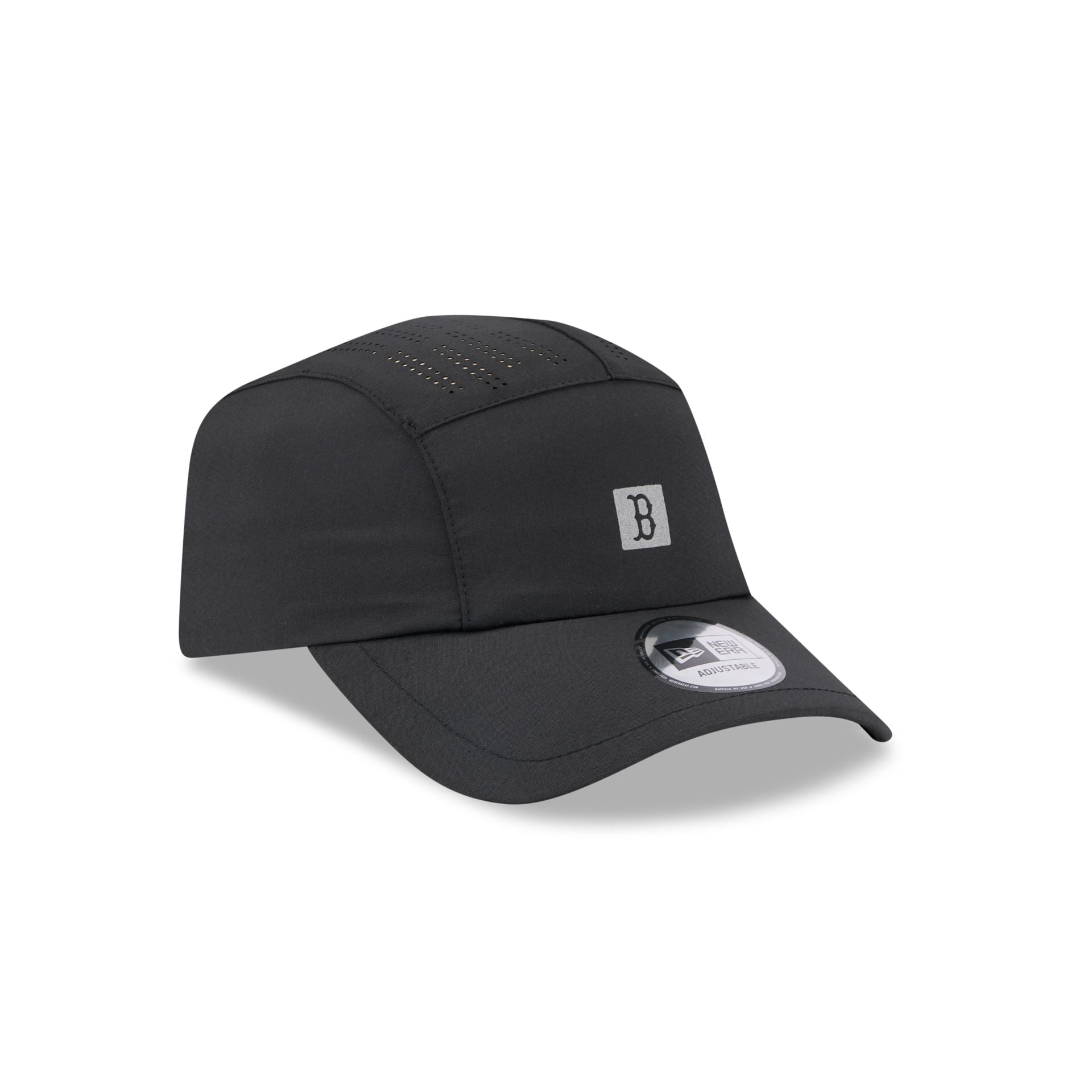 Boston Red Sox Black Reflect Runner Adjustable Hat