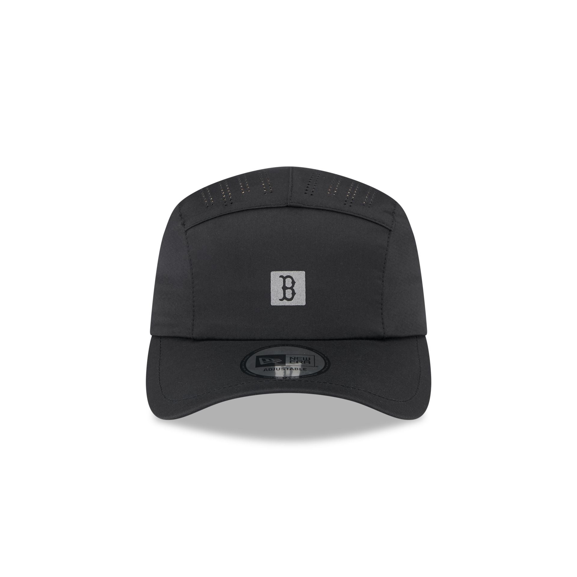 Boston Red Sox Black Reflect Runner Adjustable Hat