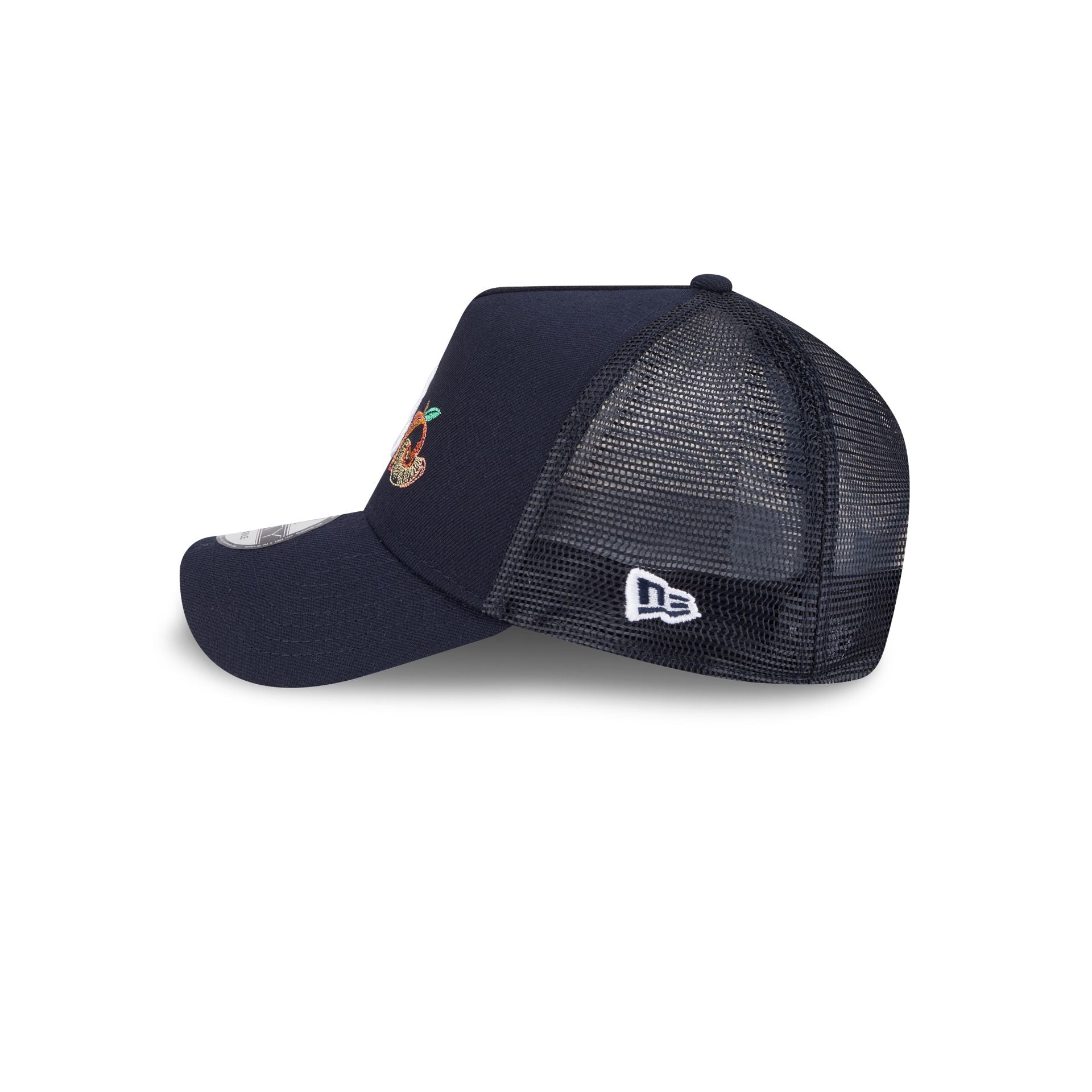 Atlanta Braves State Stitch 9FORTY A-Frame Trucker Hat