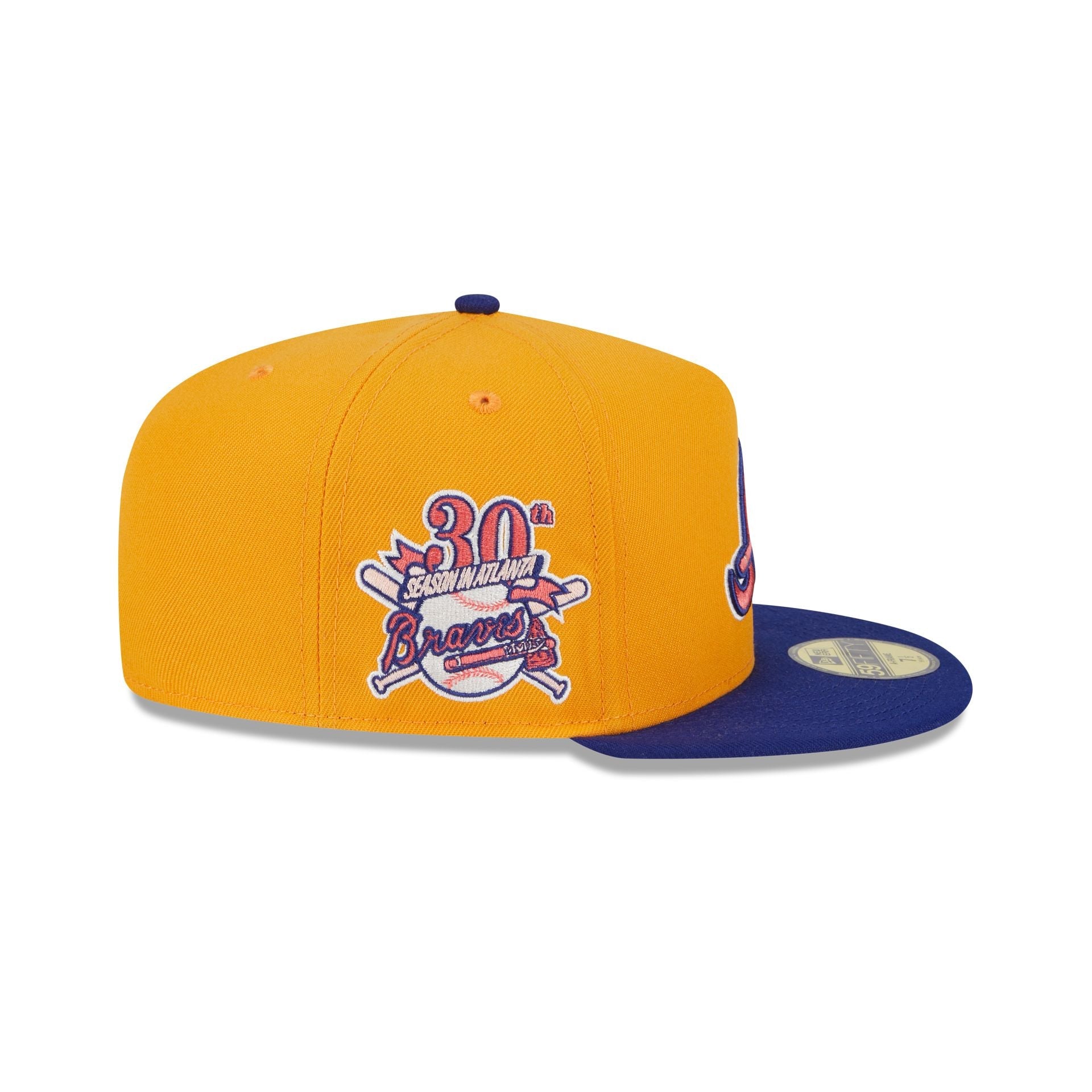 Atlanta Braves Gold 59FIFTY A-Frame Fitted Hat