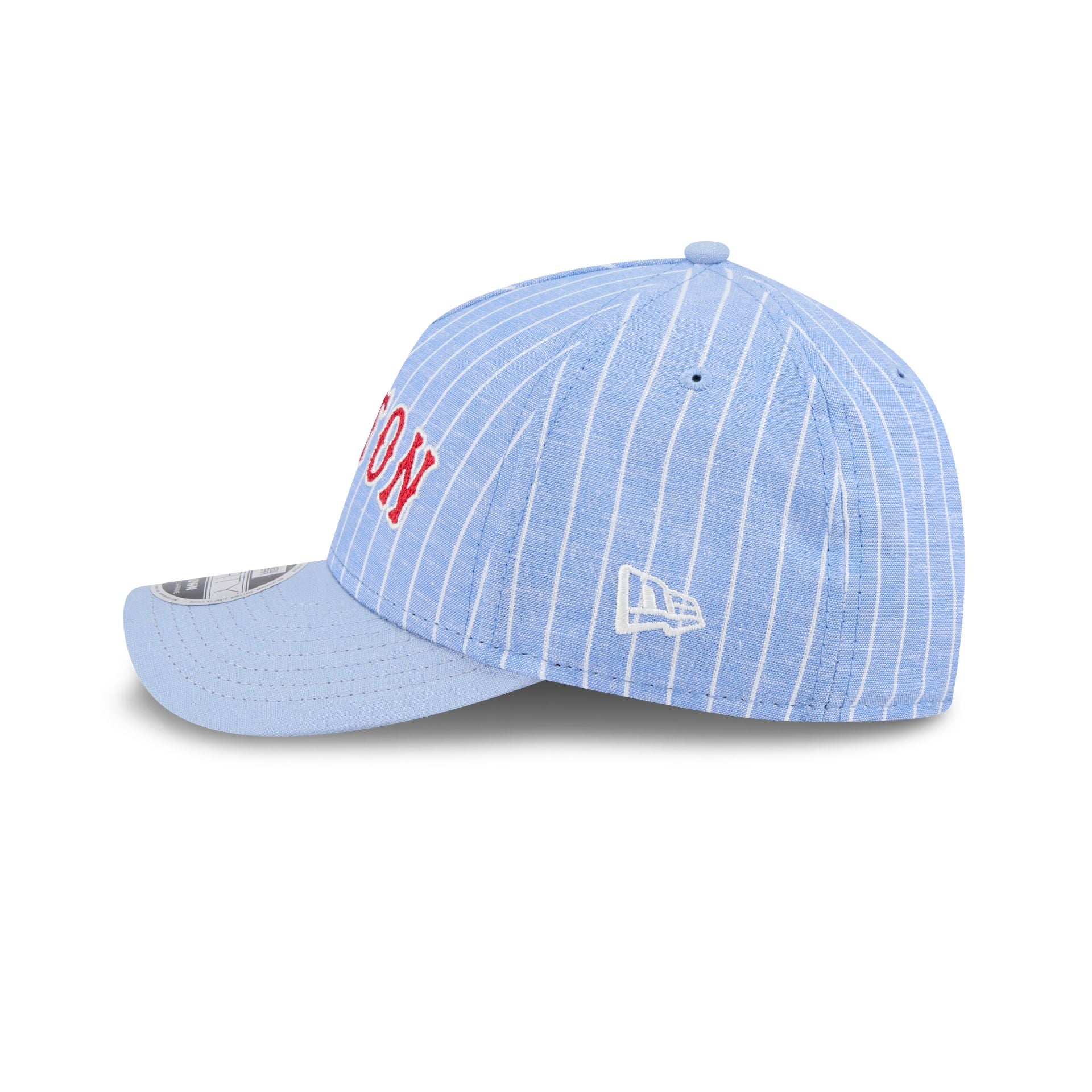 Boston Red Sox Pinstripe Linen 9FORTY M-Crown A-Frame Snapback Hat