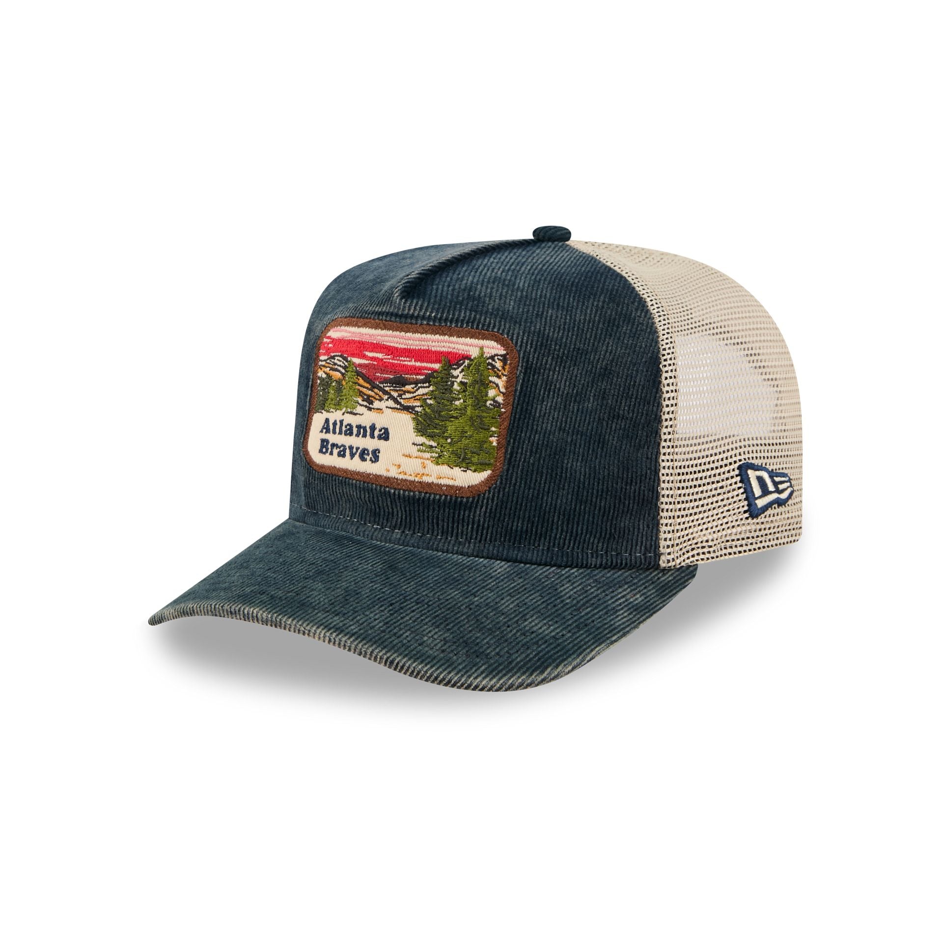Atlanta Braves Vintage Landscape 9FIFTY A-Frame Trucker Hat