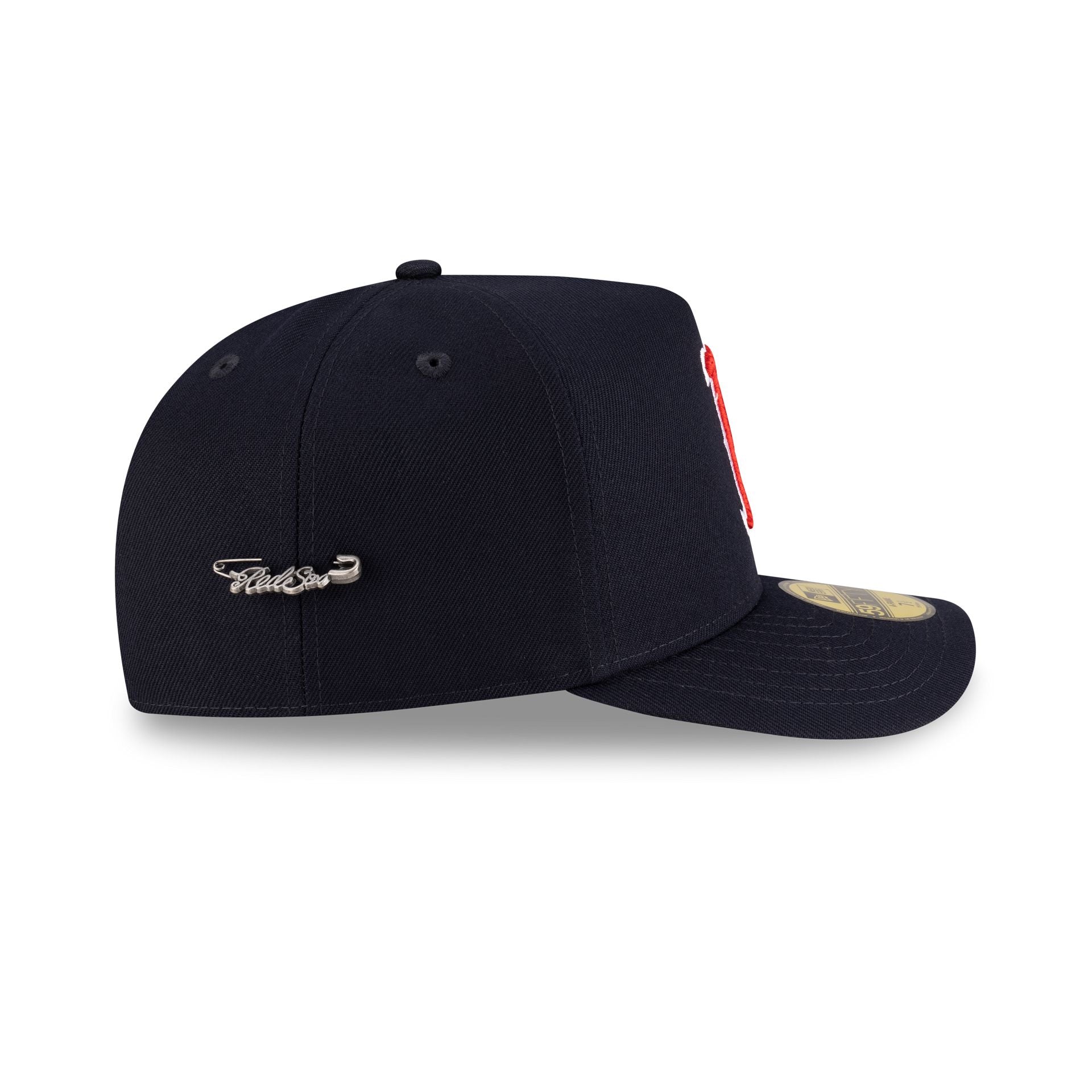 Boston Red Sox Script Safety Pin 59FIFTY A-Frame Fitted Hat
