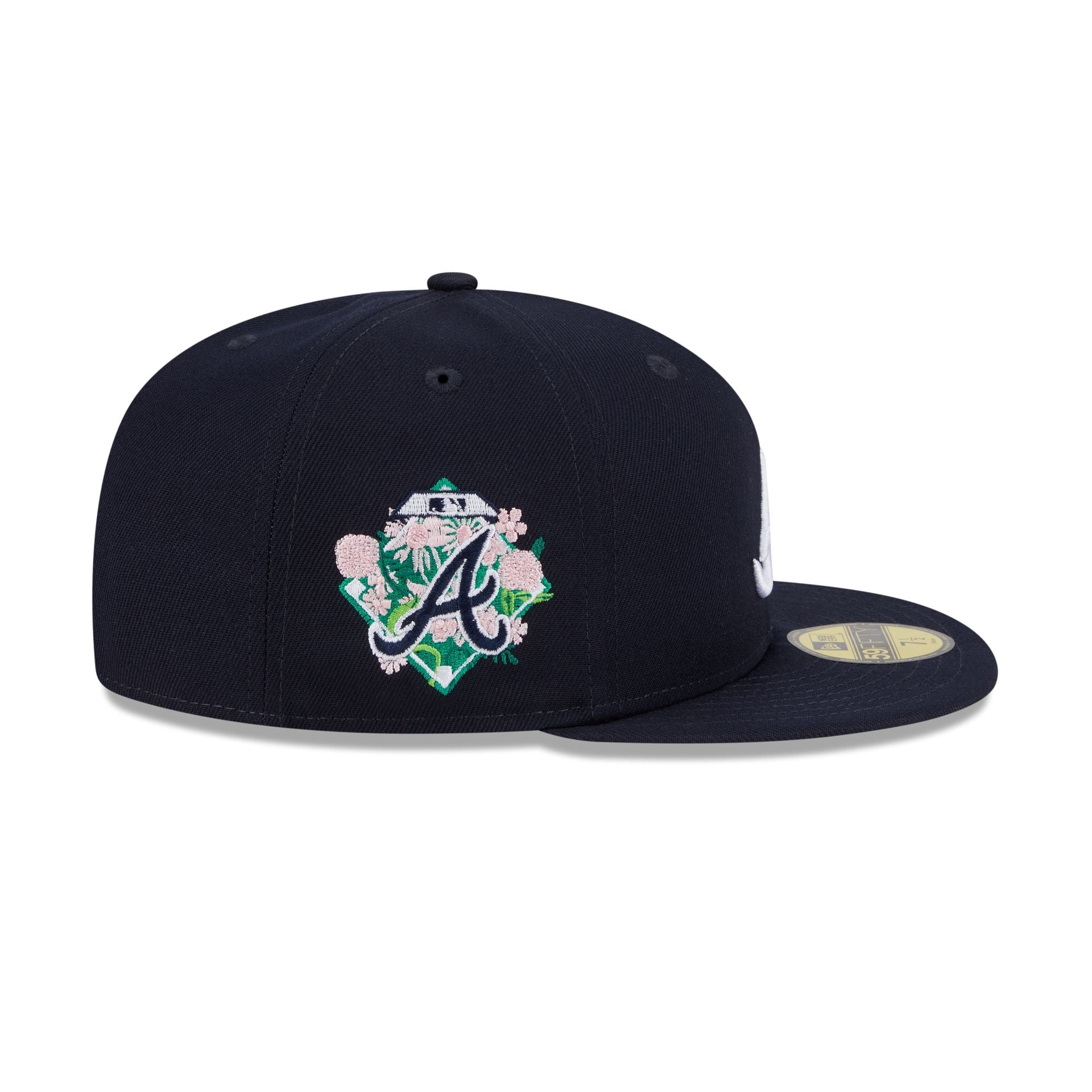 Atlanta Braves Floral Undervisor 59FIFTY Fitted Hat