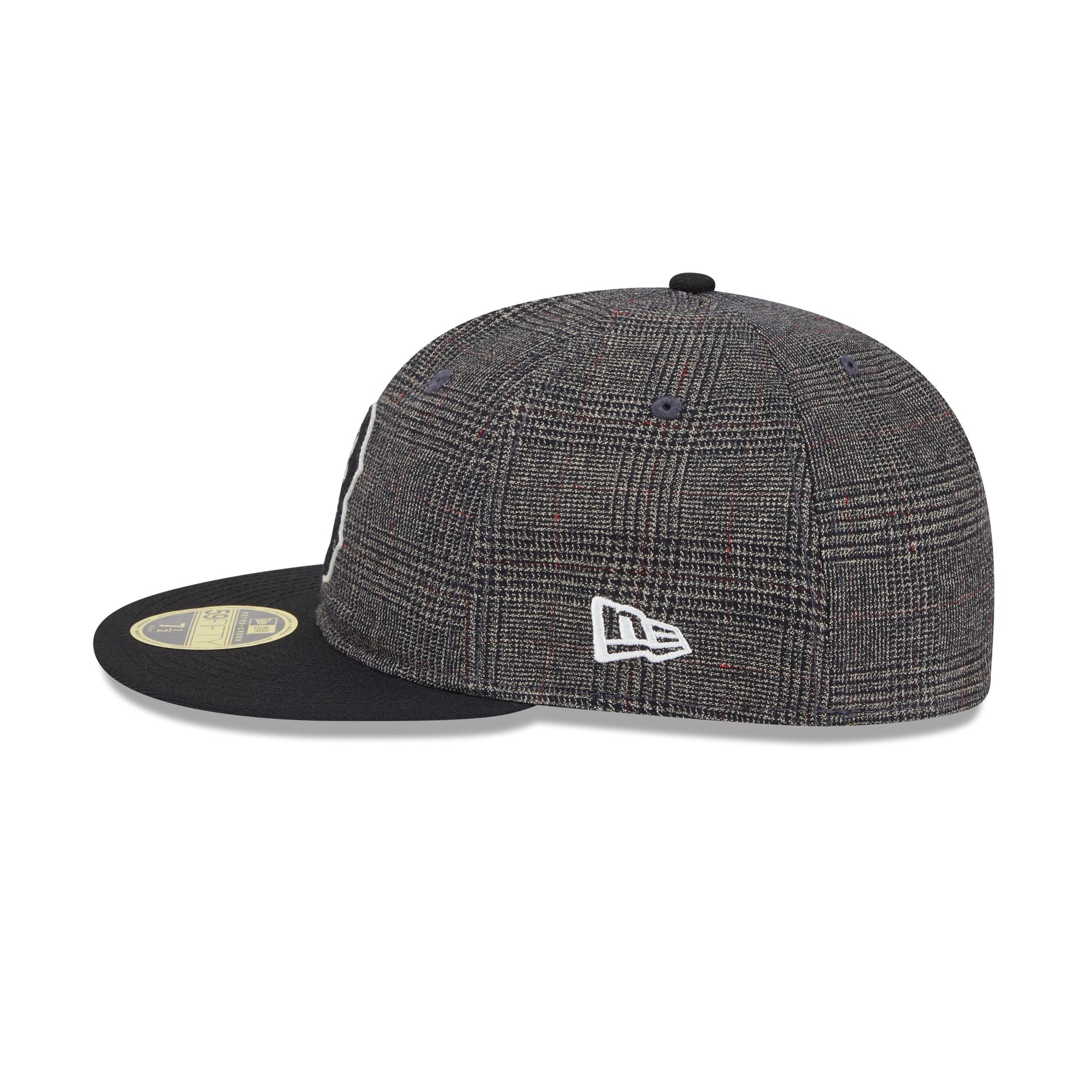 Boston Red Sox Plaid Retro Crown 59FIFTY Fitted Hat