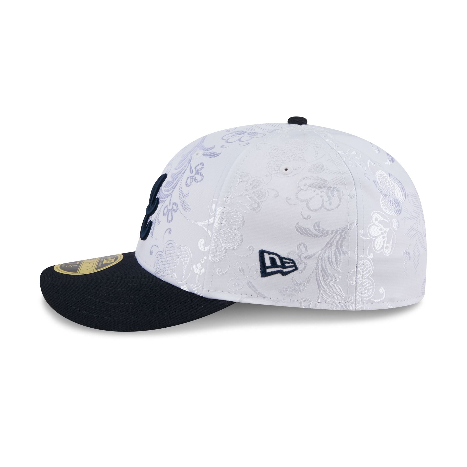 Atlanta Braves Floral Shine Low Profile 59FIFTY Fitted Hat