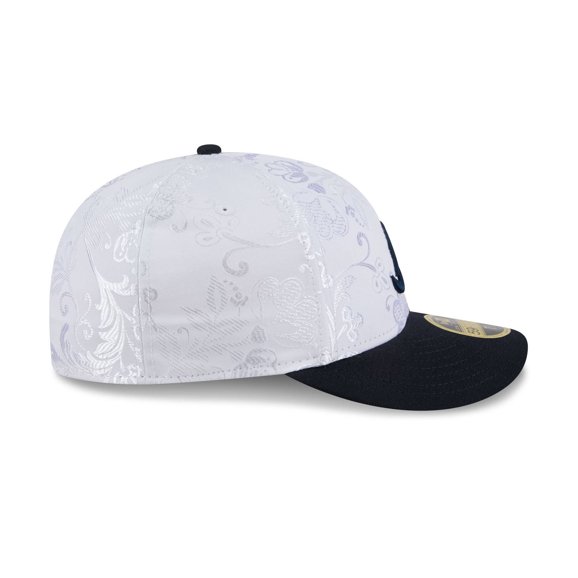 Atlanta Braves Floral Shine Low Profile 59FIFTY Fitted Hat
