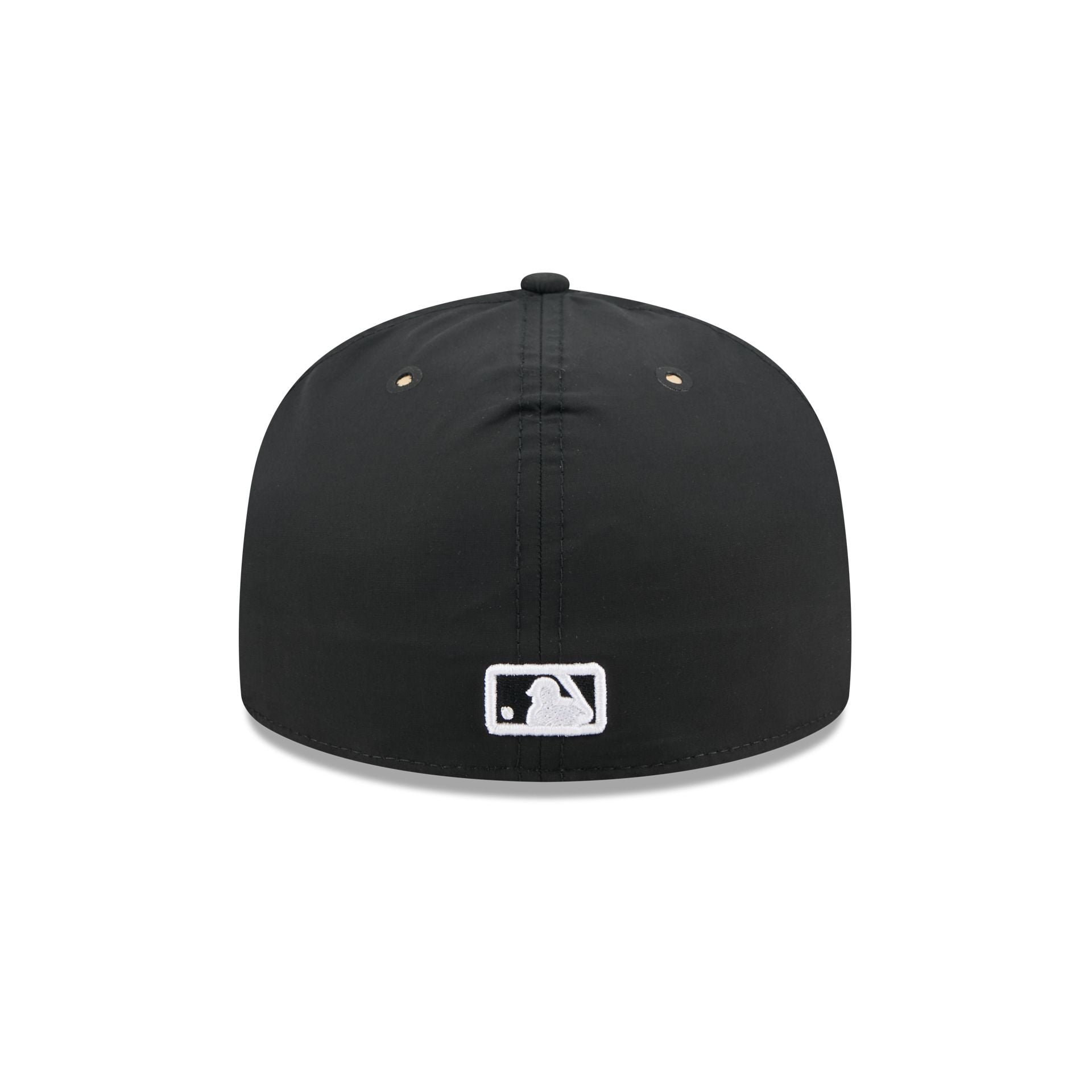 Atlanta Braves Black Poly Rope Split Panel 59FIFTY Fitted Hat