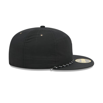 Boston Red Sox Black Poly Rope Split Panel 59FIFTY Fitted Hat
