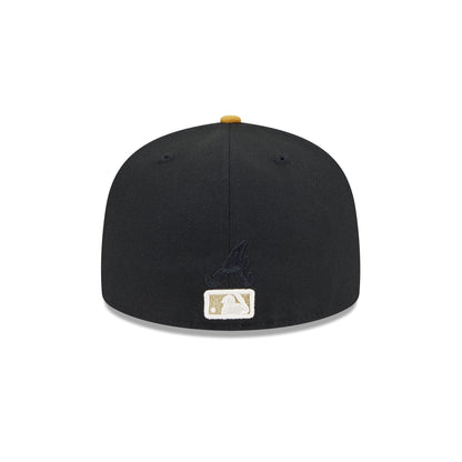 Atlanta Braves Metallic Gold Logo 59FIFTY Fitted Hat