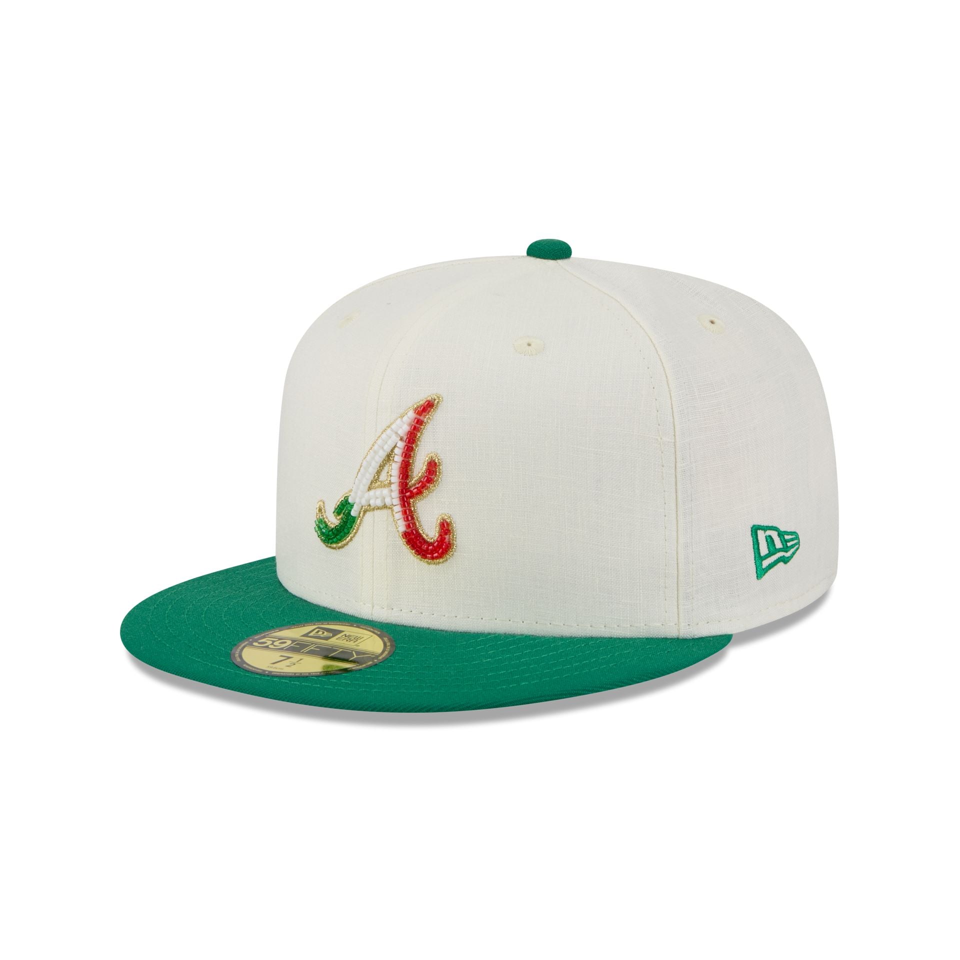 Atlanta Braves Beaded Linen 59FIFTY Fitted Hat