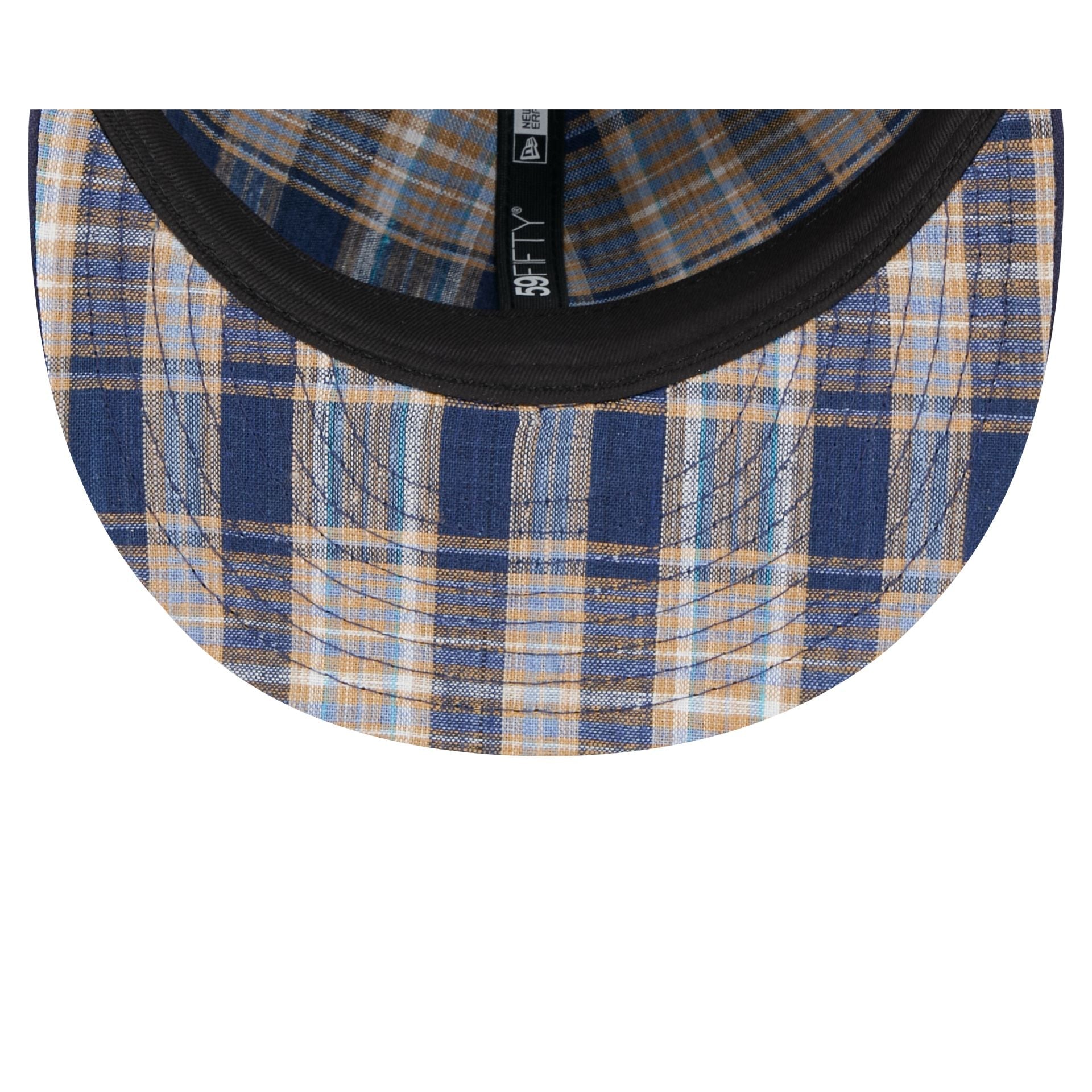Atlanta Braves Blue Tartan 59FIFTY Fitted Hat