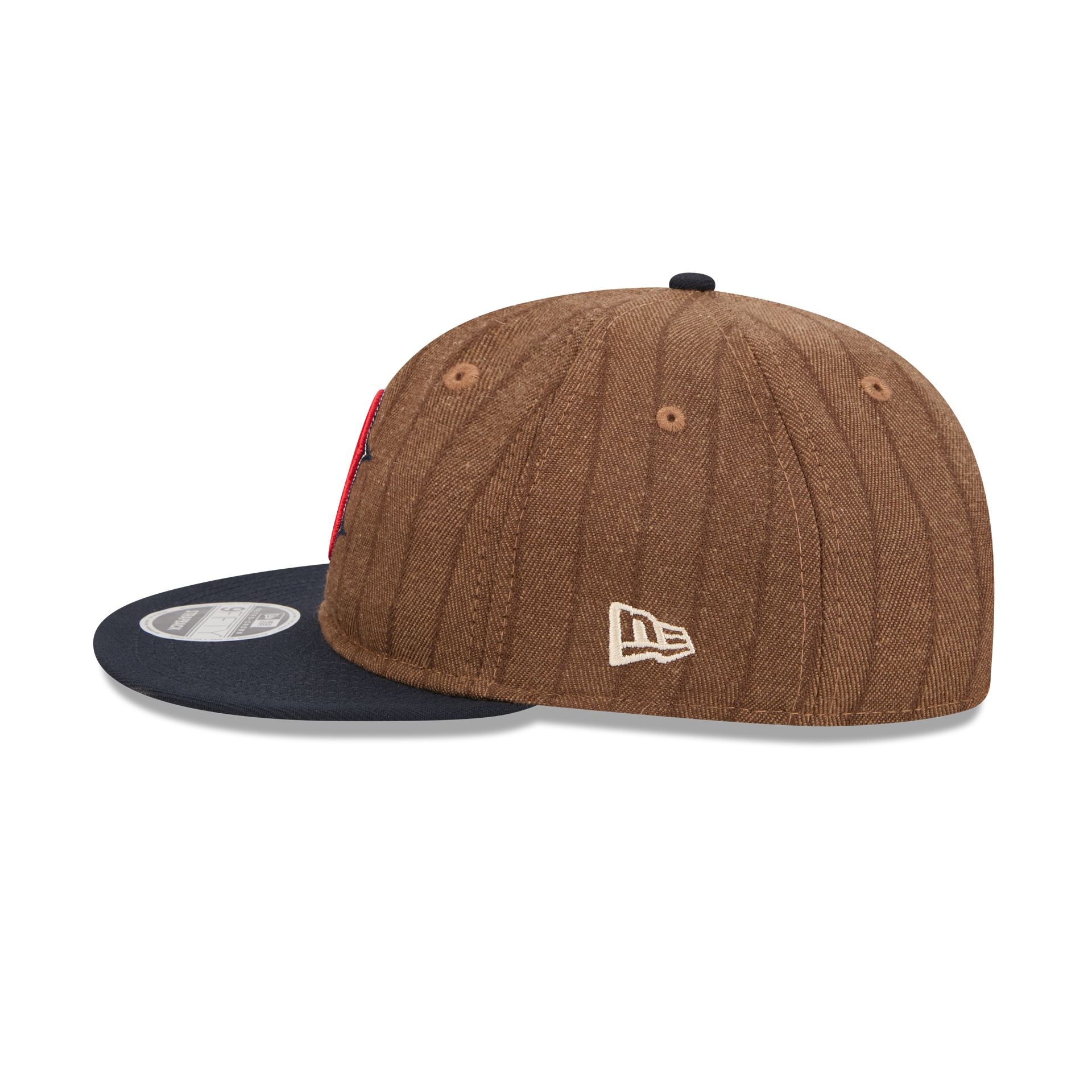 Boston Red Sox Three Looms Wool Pinstripe Retro Crown 9FIFTY Adjustable Hat