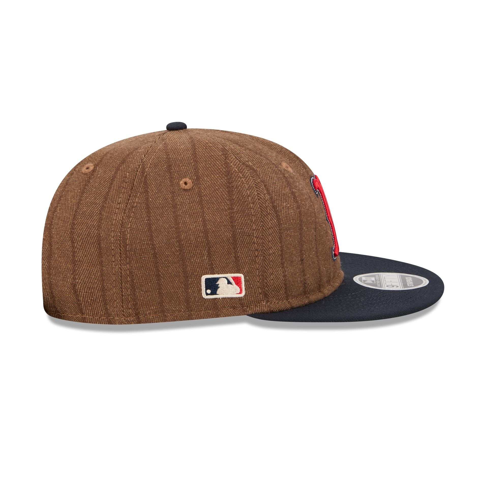 Boston Red Sox Three Looms Wool Pinstripe Retro Crown 9FIFTY Adjustable Hat
