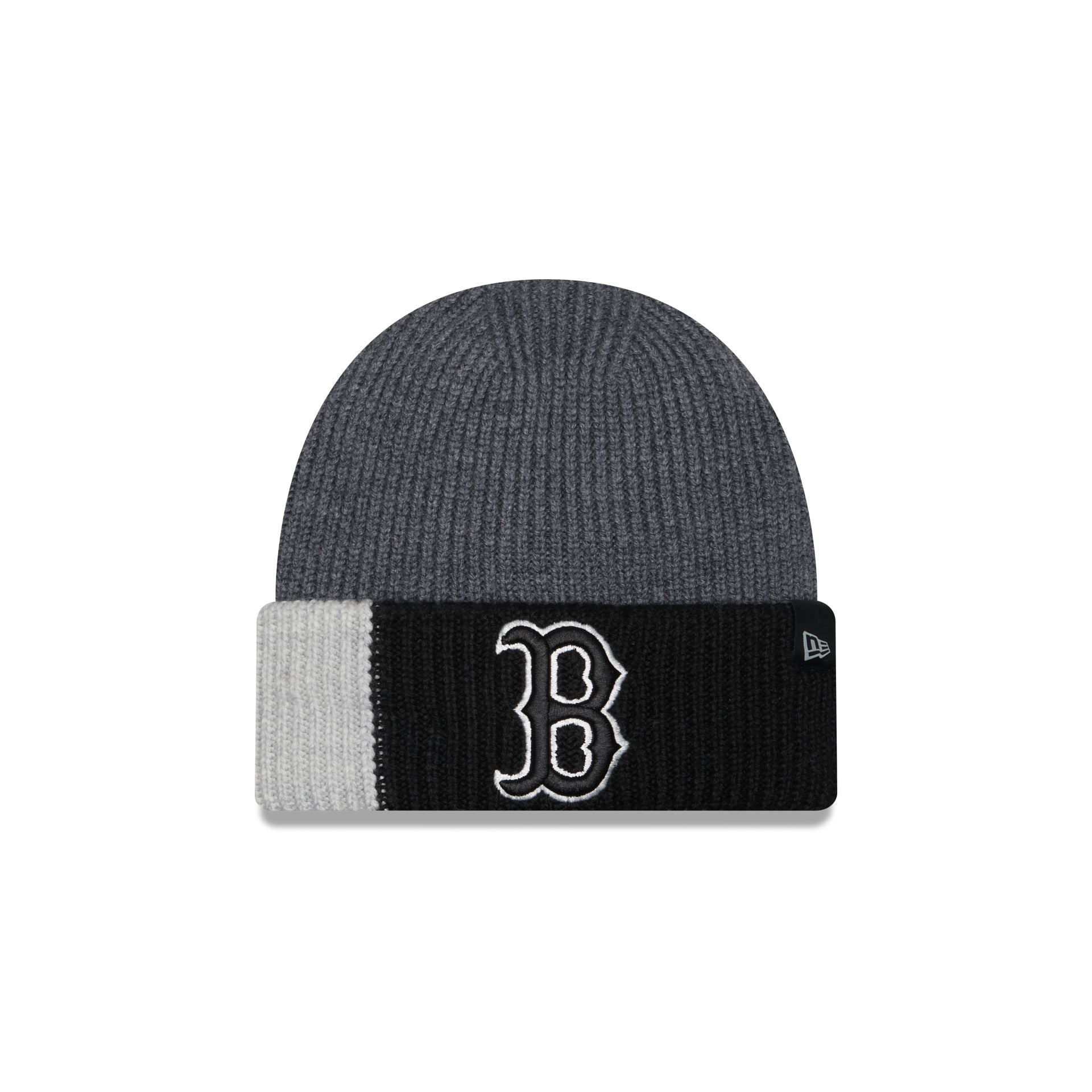 Boston Red Sox Merino Wool Color Block Cuff Knit Hat