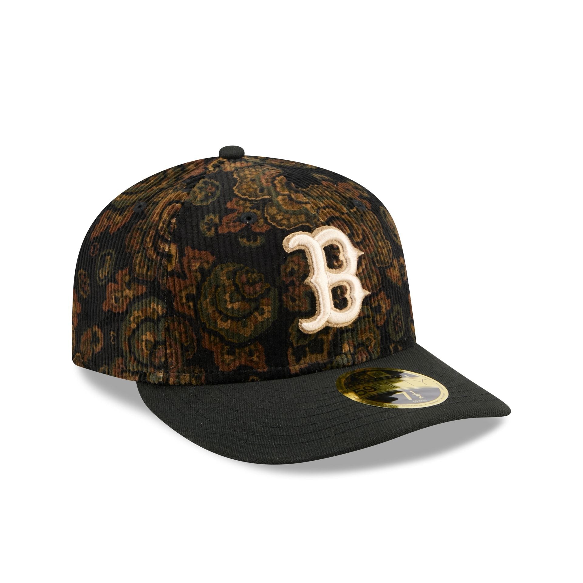 Boston Red Sox Three Looms Floral Cord Low Profile 59FIFTY Fitted Hat