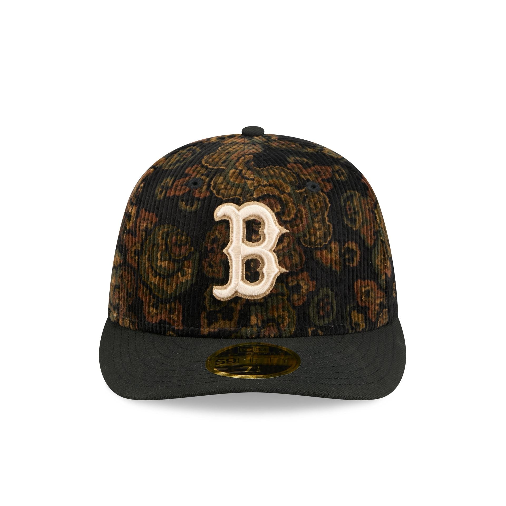 Boston Red Sox Three Looms Floral Cord Low Profile 59FIFTY Fitted Hat