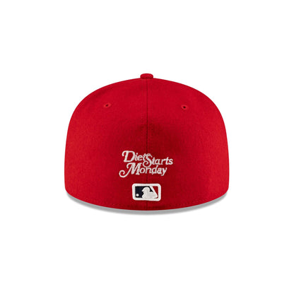 Diet Starts Monday x Atlanta Braves Red Wool 59FIFTY Fitted Hat